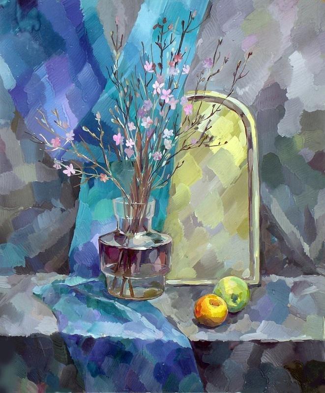 Ethereal Dreams - Abstract oil painting