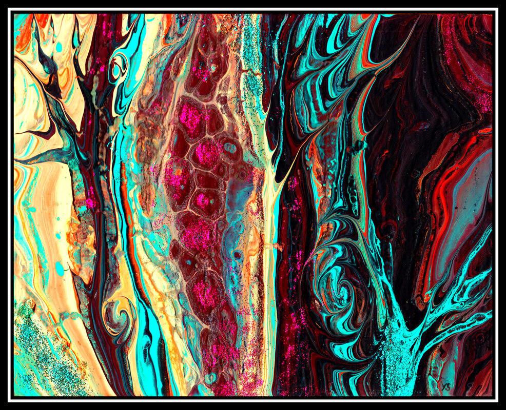 Chromatic Harmony - Colorful acrylic painting