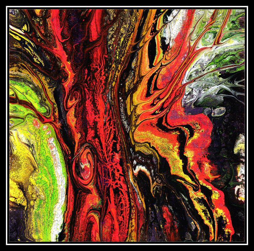 Urban Rhythms - Acrylic painting of Montreal cityscape